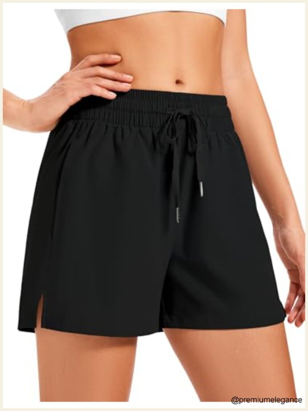 Women's Quick Dry Athletic Shorts with Pockets, 3 Inch Inseam